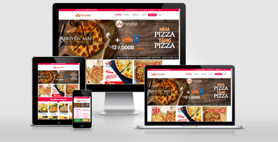 Thiết kế website cho nhà hàng, chốt tỉ lệ thực khách đặt bàn tới 95%