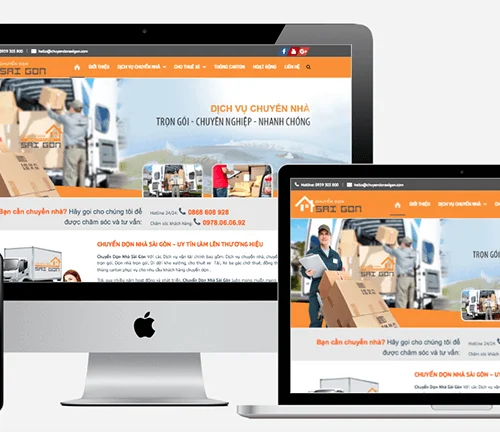 Thiết kế website dịch vụ chuyển nhà tên miền đẹp, giá rẻ tại Thanh Hóa