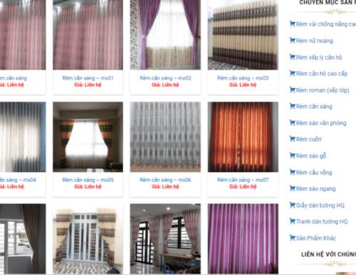 Thiết kế website rèm mành chuẩn SEO, giá rẻ tại Thanh Hóa