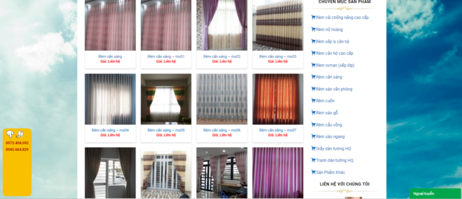Thiết kế website rèm mành chuẩn SEO, giá rẻ tại Thanh Hóa