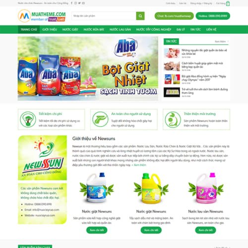 Mẫu Website Mỹ Phẩm MA-1139