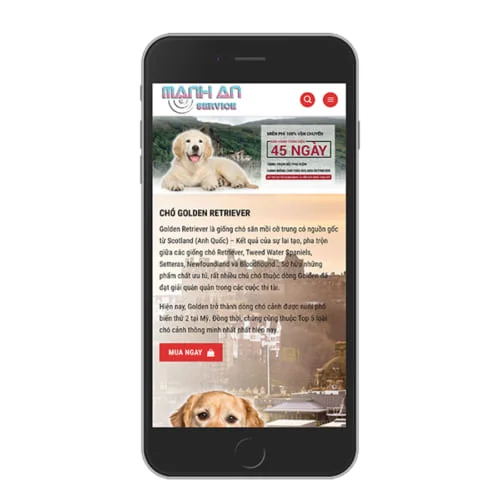 Mẫu Website Bán Chó Cảnh MA-197