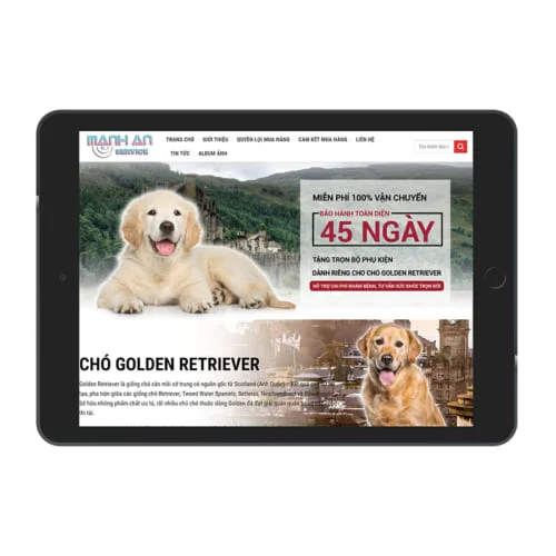 Mẫu Website Bán Chó Cảnh MA-197