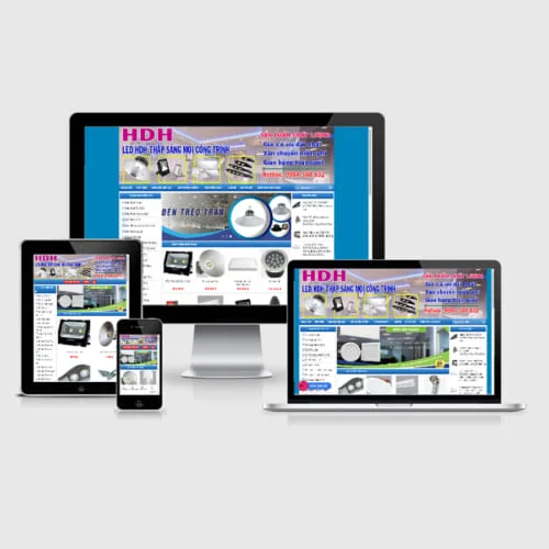 Thiết Kế Website Bán Đèn Led MA-141