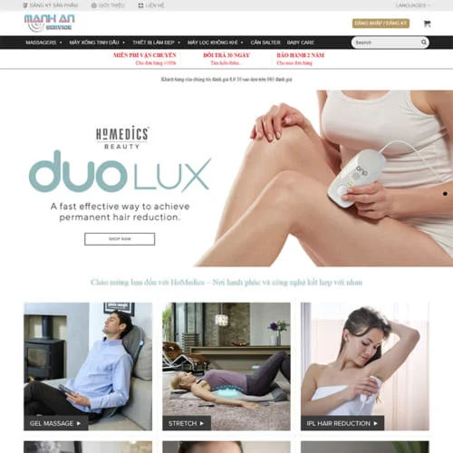 Thiết Kế Website Bán Đồ Điện Máy, Điện Tử MA-040