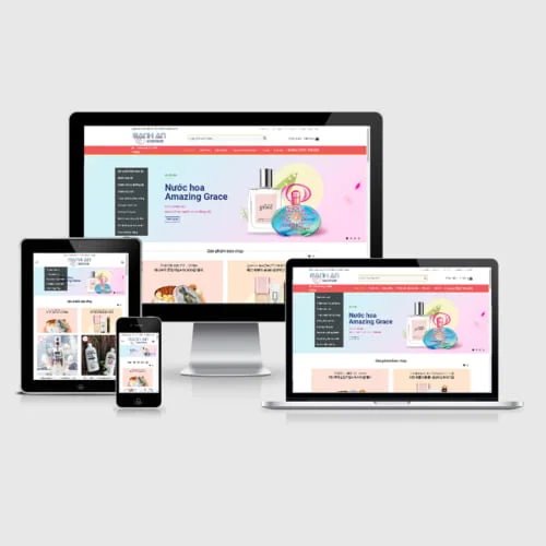 Thiết Kế Website Bán Mỹ Phẩm MA-063
