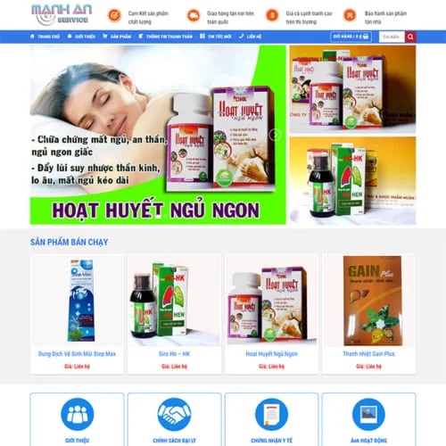 Thiết Kế Website Bán Thuốc MA-139