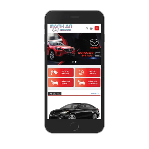 Mẫu Website Bán Xe Oto MA-174
