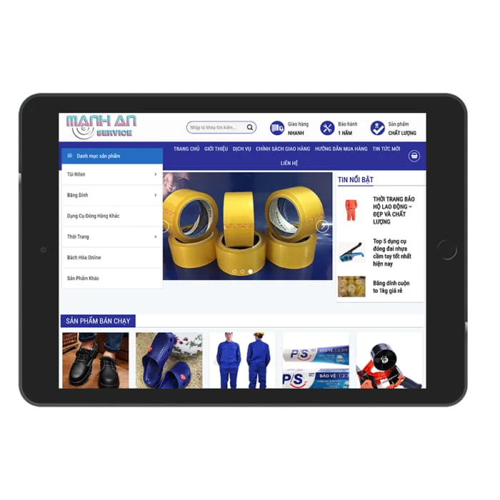 Thiết Kế Website Bao Bì Nilon MA-196
