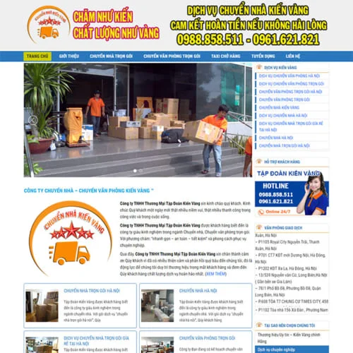 Thiết Kế Website Chuyển Nhà MA-152
