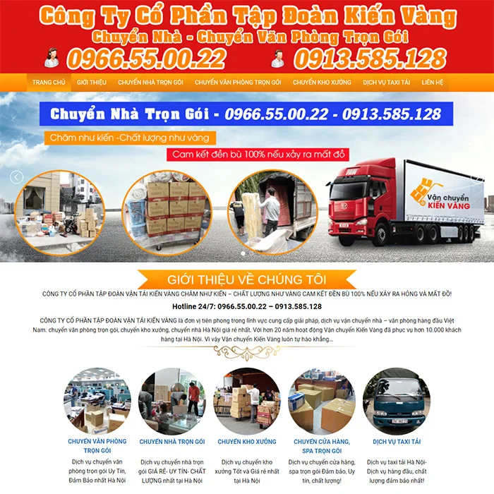 Thiết Kế Website Chuyển Nhà MA-182 Thiết Kế Website Chuyển Nhà MA-182