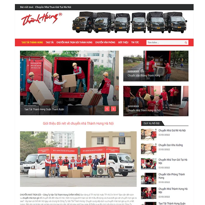 Thiết Kế Website Chuyển Nhà Trọn Gói MA-091