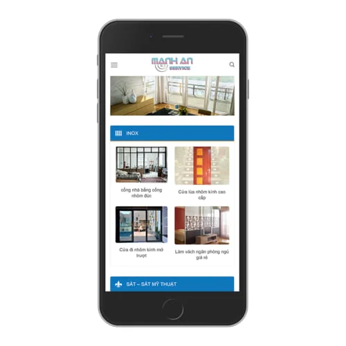 Mẫu Website Cơ Khí - Nhôm Kính MA-017