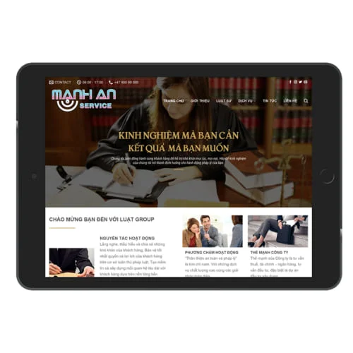 Mẫu Website Công Ty Luật Sư MA-059