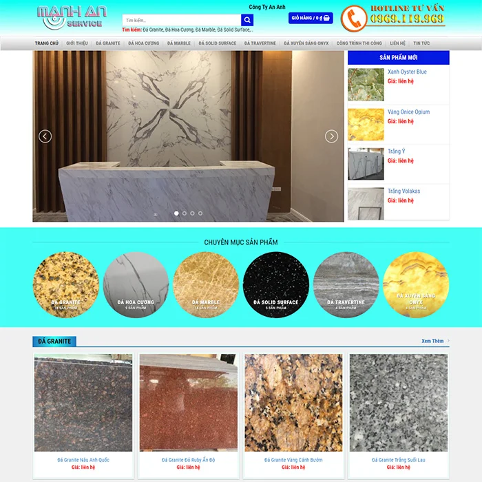 Thiết Kế Website Đá Ốp Lát MA-098
