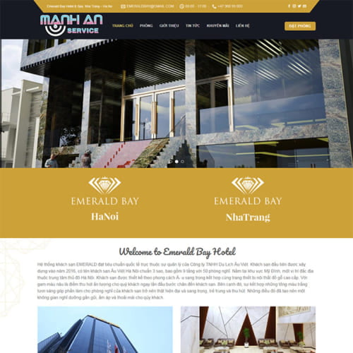 Mẫu Website Đặt Phòng Khách Sạn MA-048