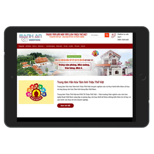 Mẫu Website Giảng Dạy Phong Thủy MA-039