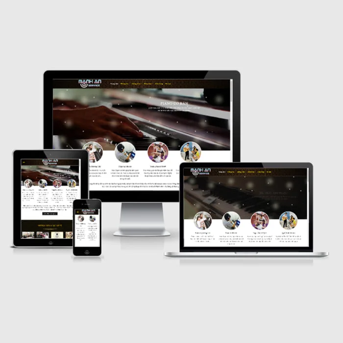 Thiết Kế Website Học Piano, Đào Tạo Năng Khiếu Âm Nhạc MA-072