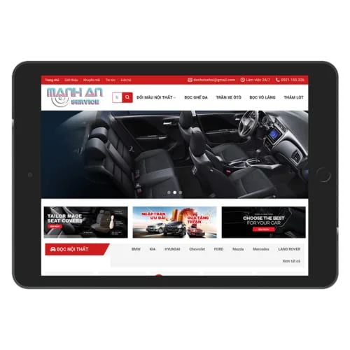 Mẫu Website Nội Thất Oto MA-070