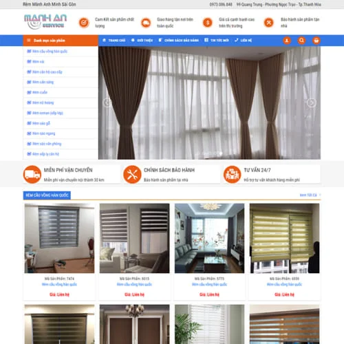 Thiết Kế Website Rèm Mành MA-178