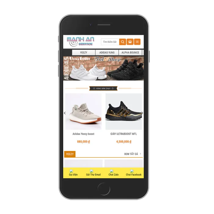 Thiết Kế Website Shop Giày Adidas MA-145