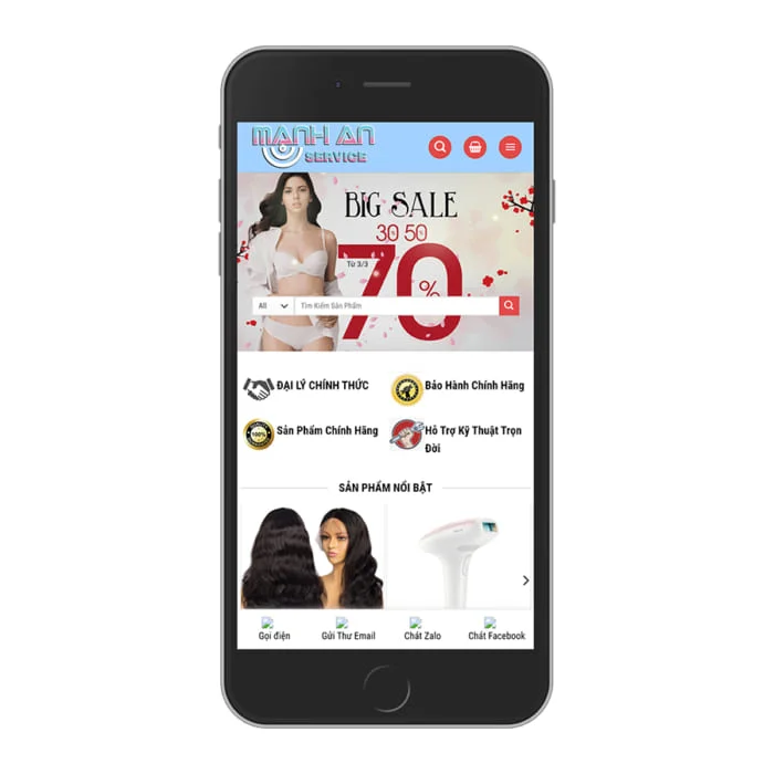 Thiết kế Website Shop Thời Trang MA-115