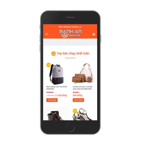 Mẫu Website Shop Thời Trang - Phụ Kiện MA-075