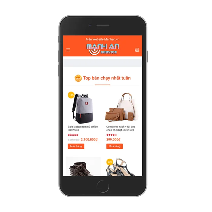 Thiết Kế Website Shop Thời Trang - Phụ Kiện MA-075