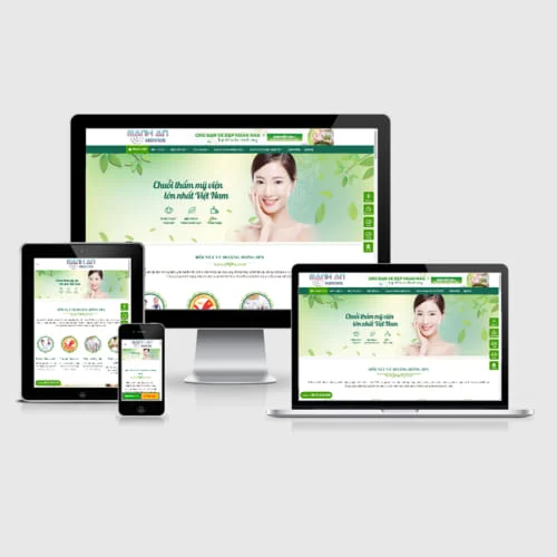 Mẫu Website Spa, Thẩm Mỹ Viện MA-078