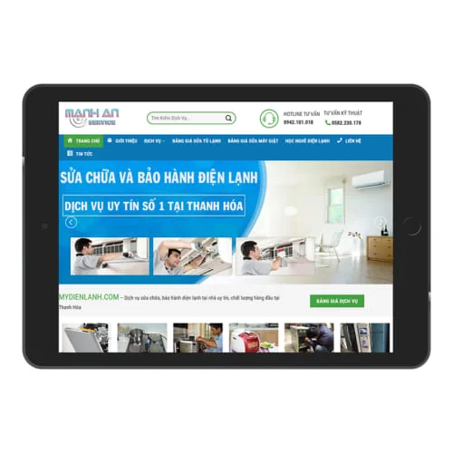 Mẫu Website Sửa Điện Lạnh MA-161