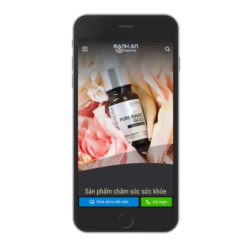 Mẫu Website Thực Phẩm Chức Năng MA-108