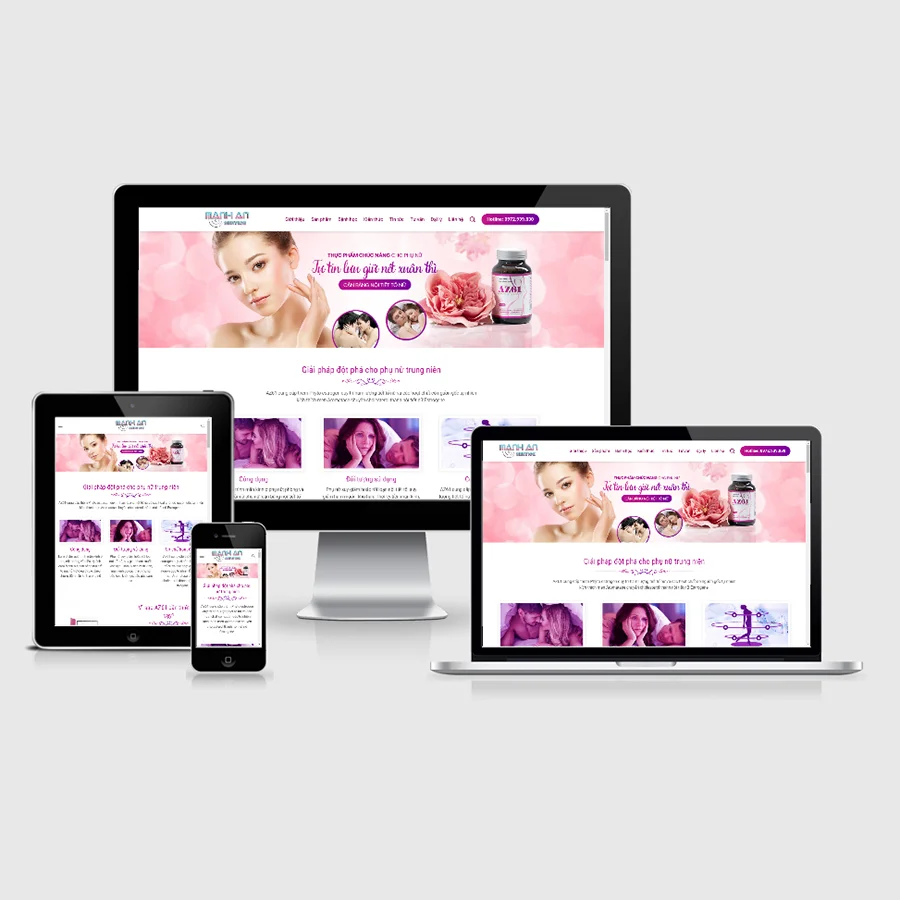 Thiết Kế Website Thực Phẩm Chức Năng MA-110