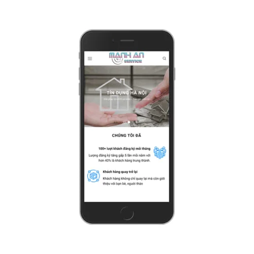 Mẫu Website Tín Dụng Hà Nội MA-189