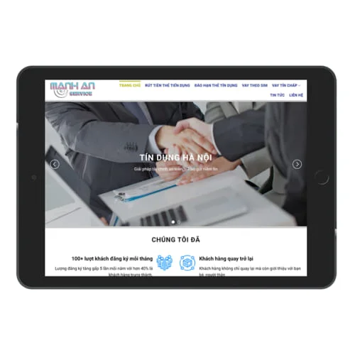 Mẫu Website Tín Dụng Hà Nội MA-189