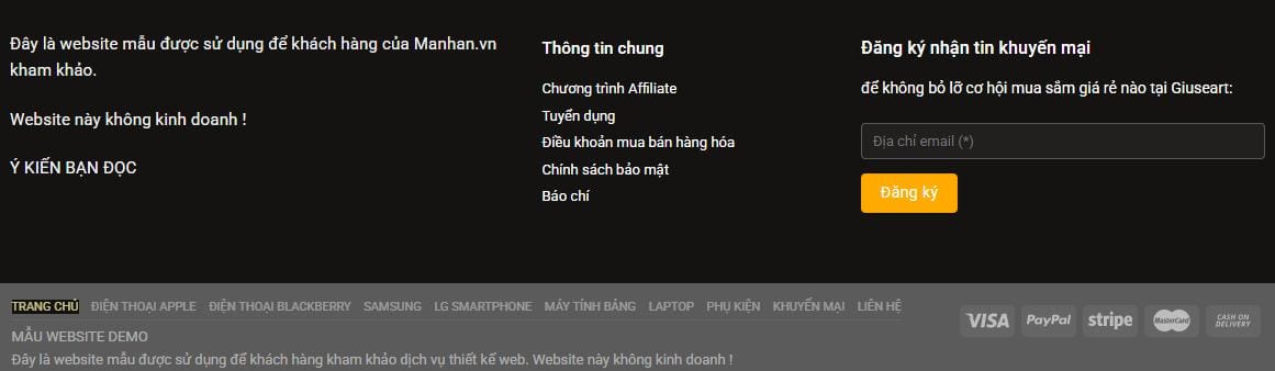 Thiết Kế Website Bán Điện Thoại MA-002