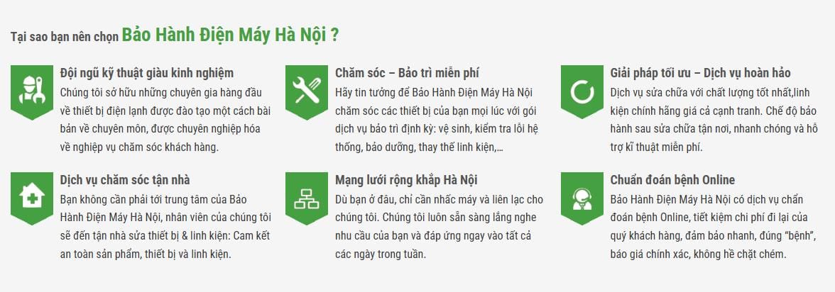 Thiết Kế Website Bảo Hành Điện Máy MA-113