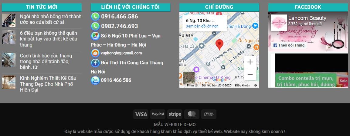 Thiết Kế Website Cầu Thang MA-100