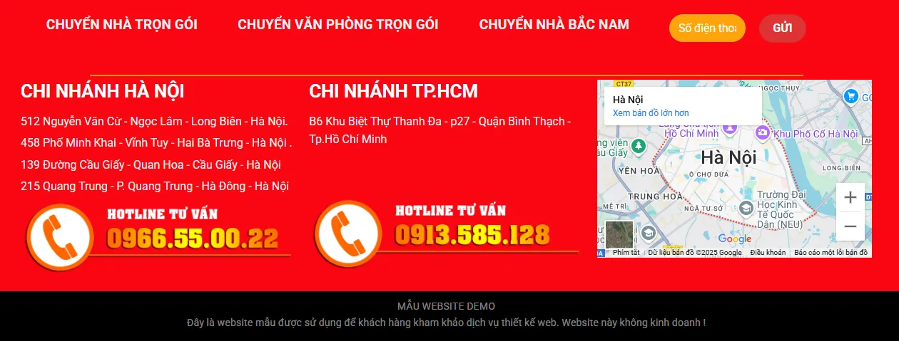 Thiết Kế Website Chuyển Nhà MA-182