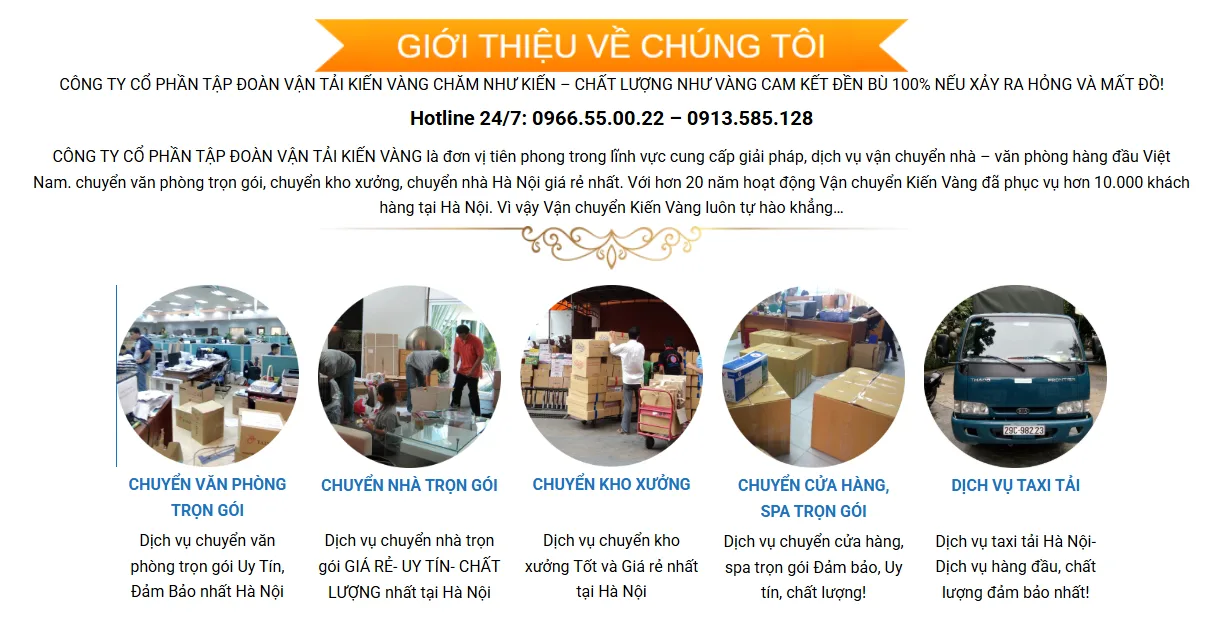 Thiết Kế Website Chuyển Nhà MA-182