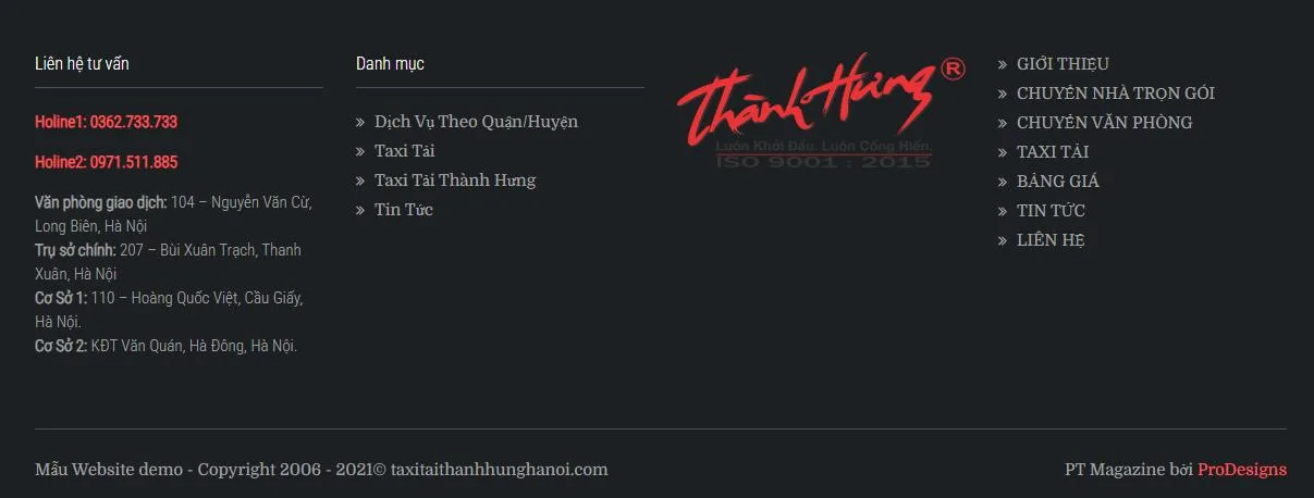 Thiết Kế Website Chuyển Nhà Trọn Gói