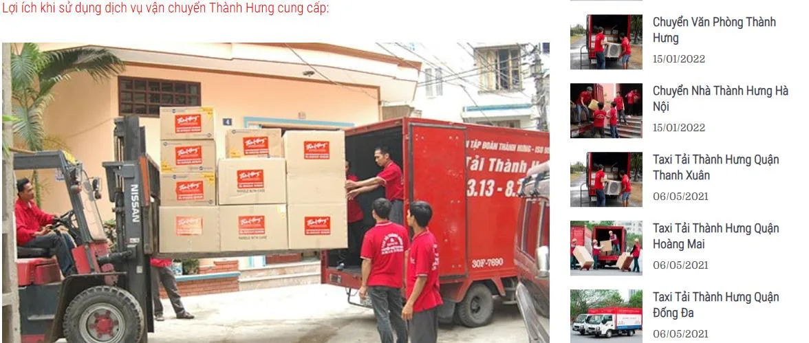 Thiết Kế Website Chuyển Nhà Trọn Gói