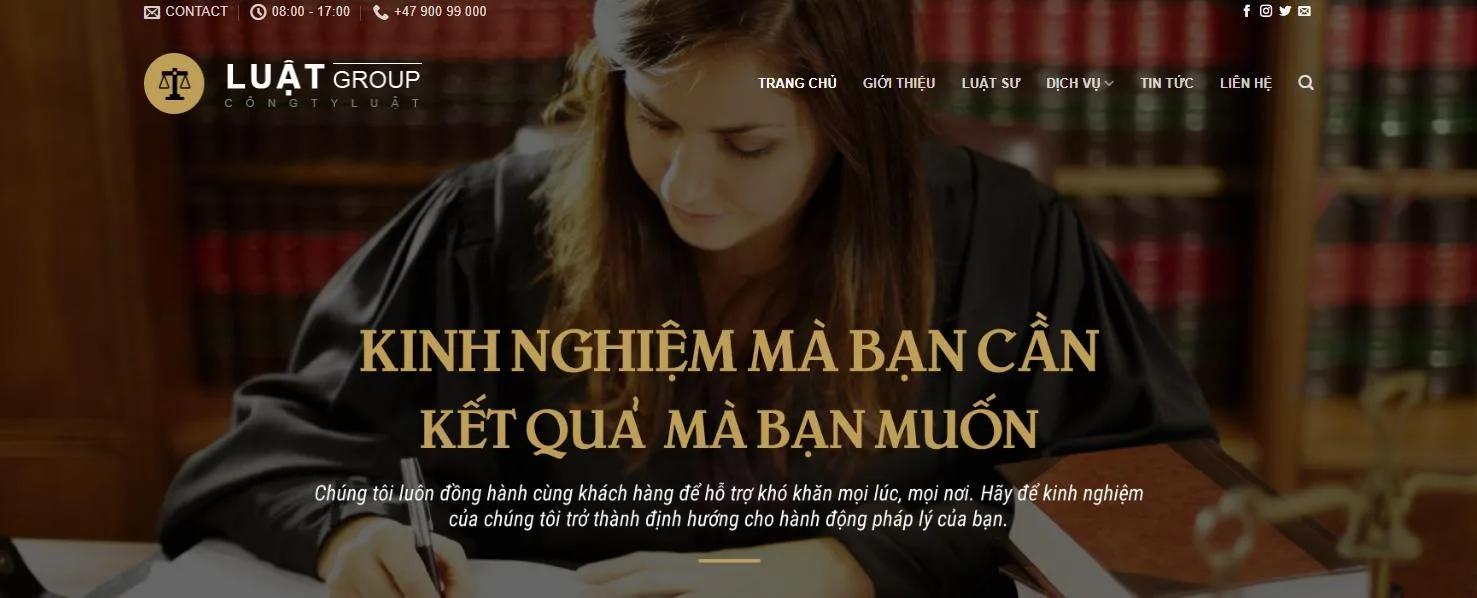 Thiết Kế Website Công Ty Luật Sư MA-059