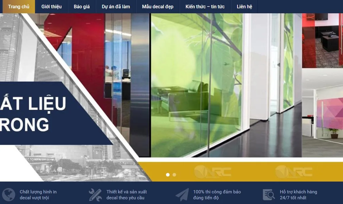 Thiết Kế Website Decal Dán Kính MA-022