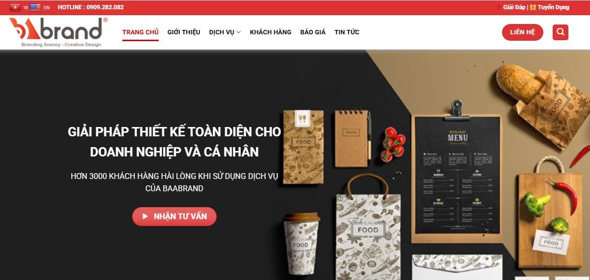 Thiết Kế Website Dịch Vụ Thiết Kế MA-112