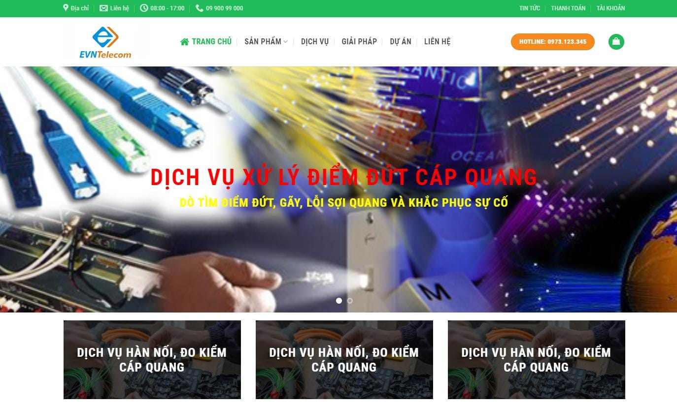 Thiết Kế Website Hàn Cáp Quang MA-015