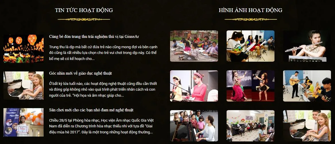 Thiết Kế Website Học Piano, Đào Tạo Năng Khiếu Âm Nhạc MA-072