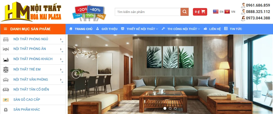 Thiết Kế Website Nội Thất MA-170
