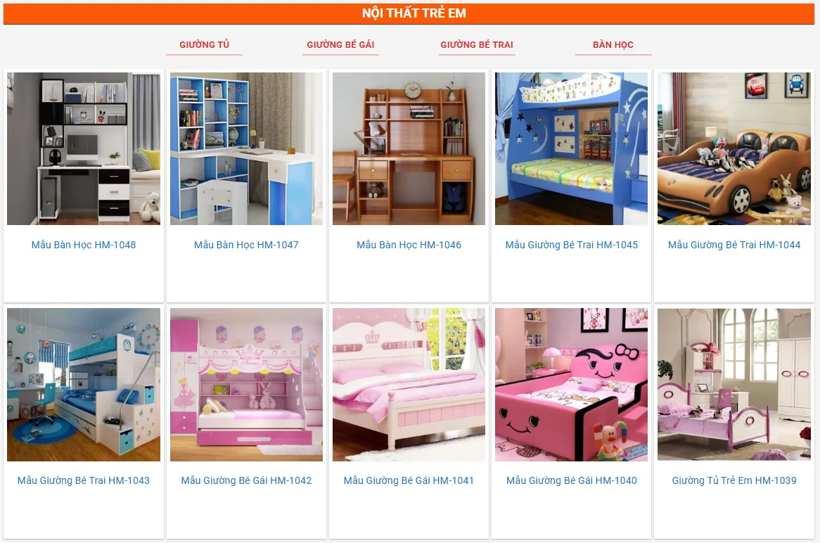 Thiết Kế Website Nội Thất MA-170