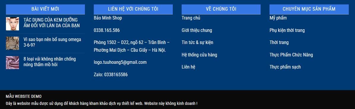 Thiết kế Website Shop Thời Trang MA-115