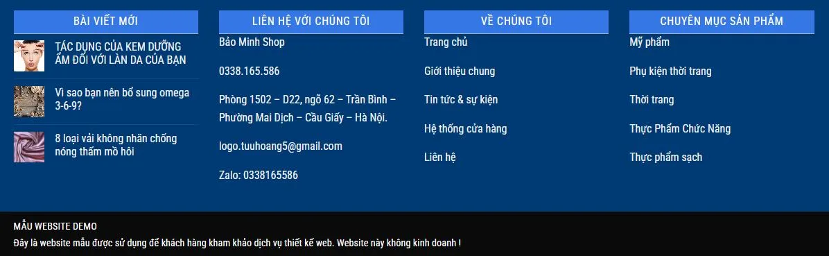 Thiết kế Website Shop Thời Trang MA-115